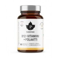 Puhdistamo B12 vitamiini+Folaatti imeskelytabl vadelma 60 kaps 